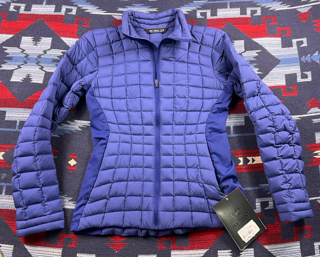 Cappotto giacca puff piumino donna ARC'TERYX Narin blu corvo taglia XS X small