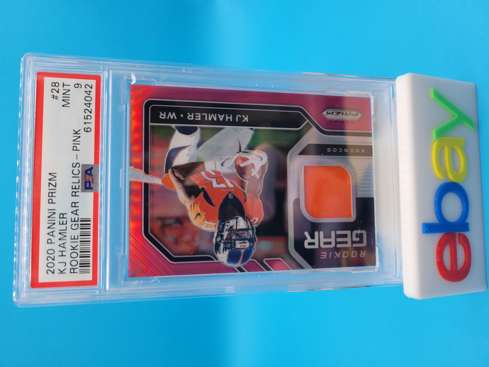 KJ Hamler Panini Prizm Rookie Gear Relics #28 Pink