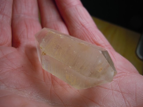Quarz Kristall Doppelabschluss Natur Edelstein Mineral Berg Arkansas 139 Karat - Bild 10 von 12