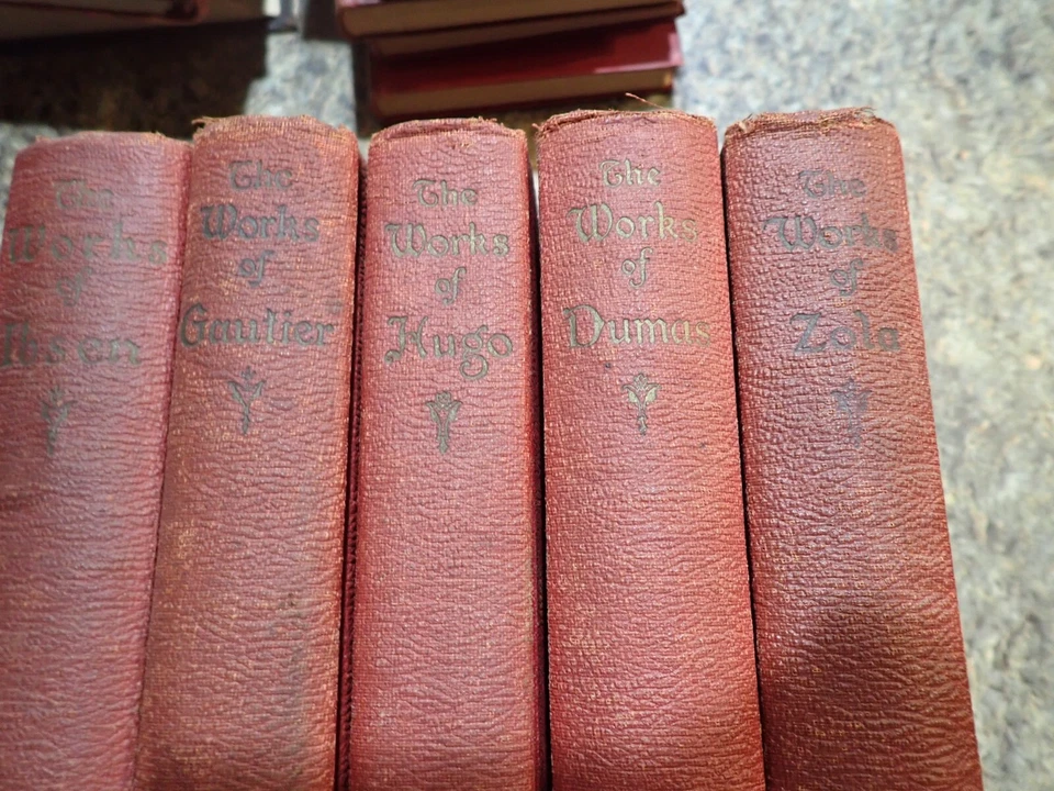 Lot of 5 volumes Walter J. Black Red hardcover Dumas Hugo Zola Ibsen Foto 2 de 4