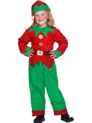 SALE Smiffys Boys/Girls Elf Santa's Little Helper Fancy Dress Christmas  Costume | eBay UK