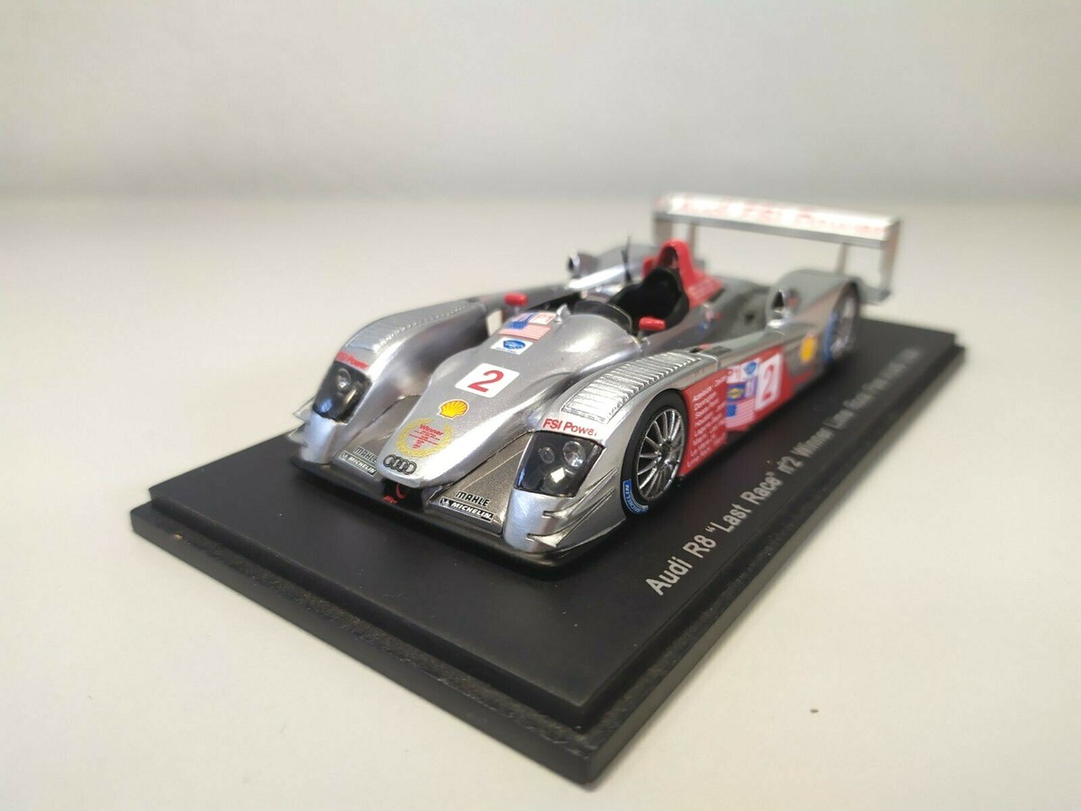 RARE SPARK 1:43 AUDI R8 #2 WINNER LIME PARK ALMS 2006 - S0677 | eBay