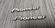 2 x Emblem Speaker Badge Decal Replacement fits Pioneer Speakers 3D Audio Badge