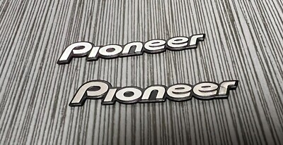 2 x Emblem Speaker Badge Decal Replacement fits Pioneer Speakers 3D Audio Badge