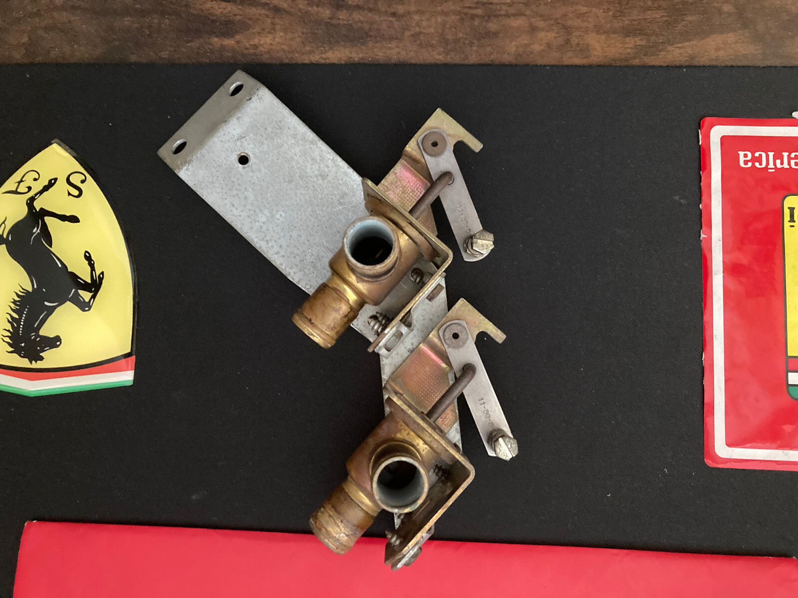 Ferrari 308-Gts -Gtb Heater Control Valves with Bracket is Oem Part.