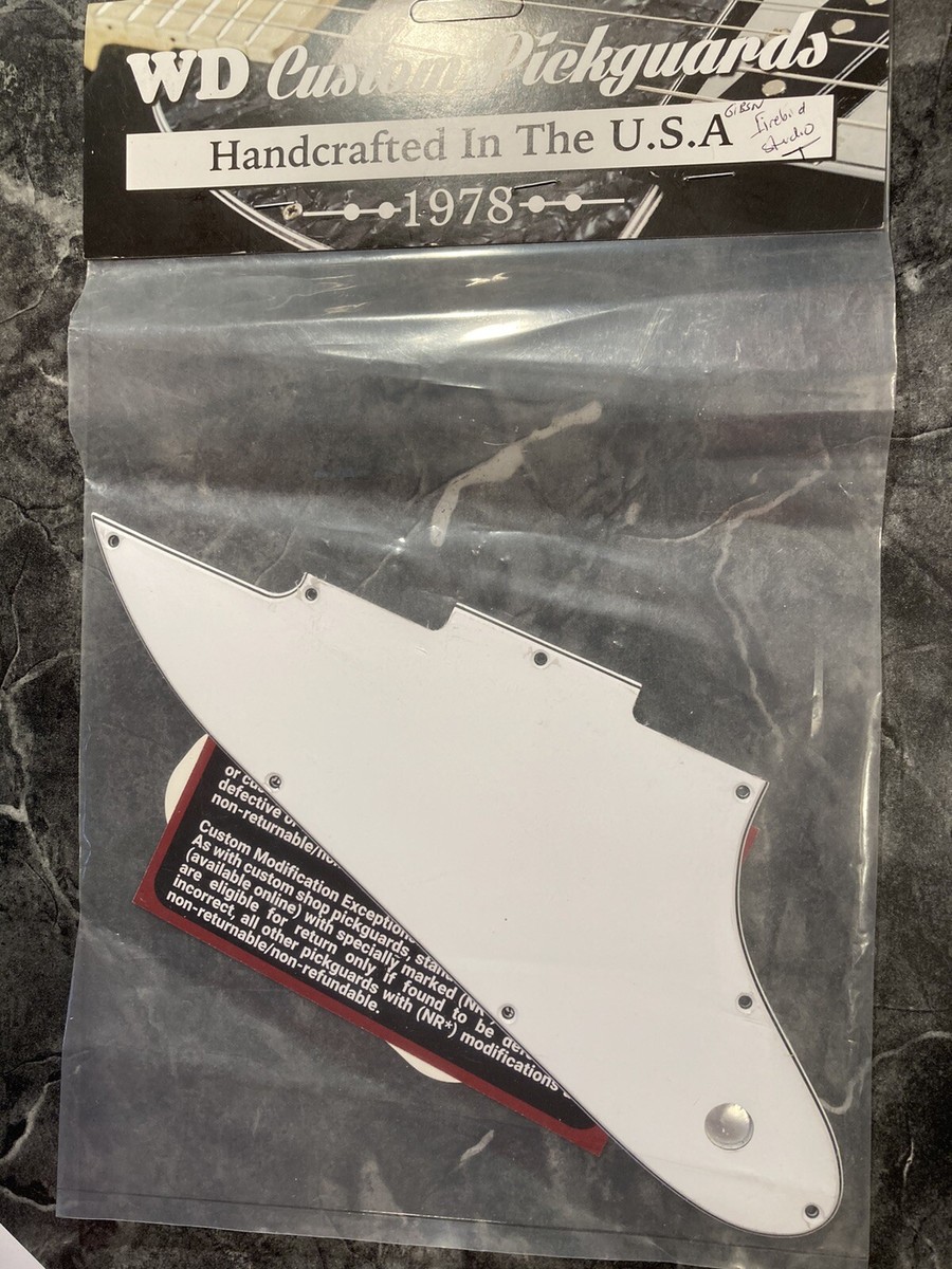 White 3 Ply W/B/W Pickguard for Gibson Firebird Studio 