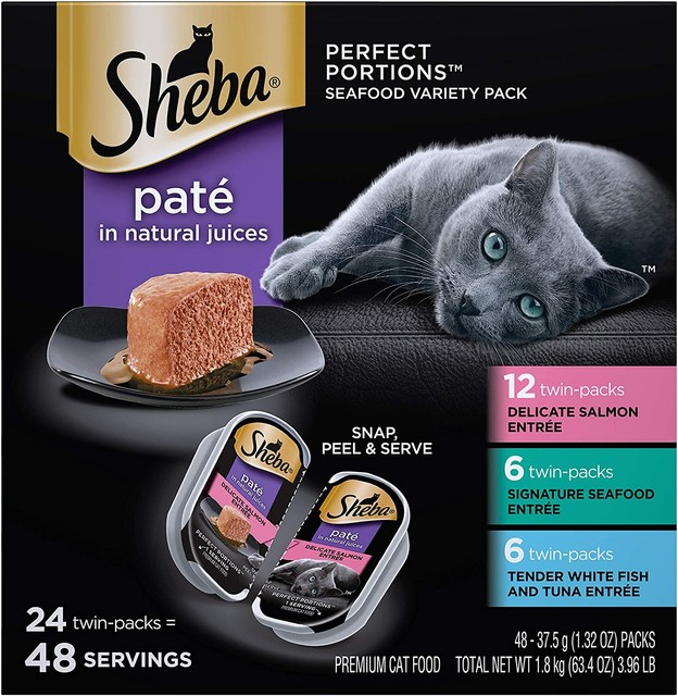 Mars Petcare SHEBA PERFECT PORTIONS Soft Wet Cat Food Pat in Natural Juices eBay