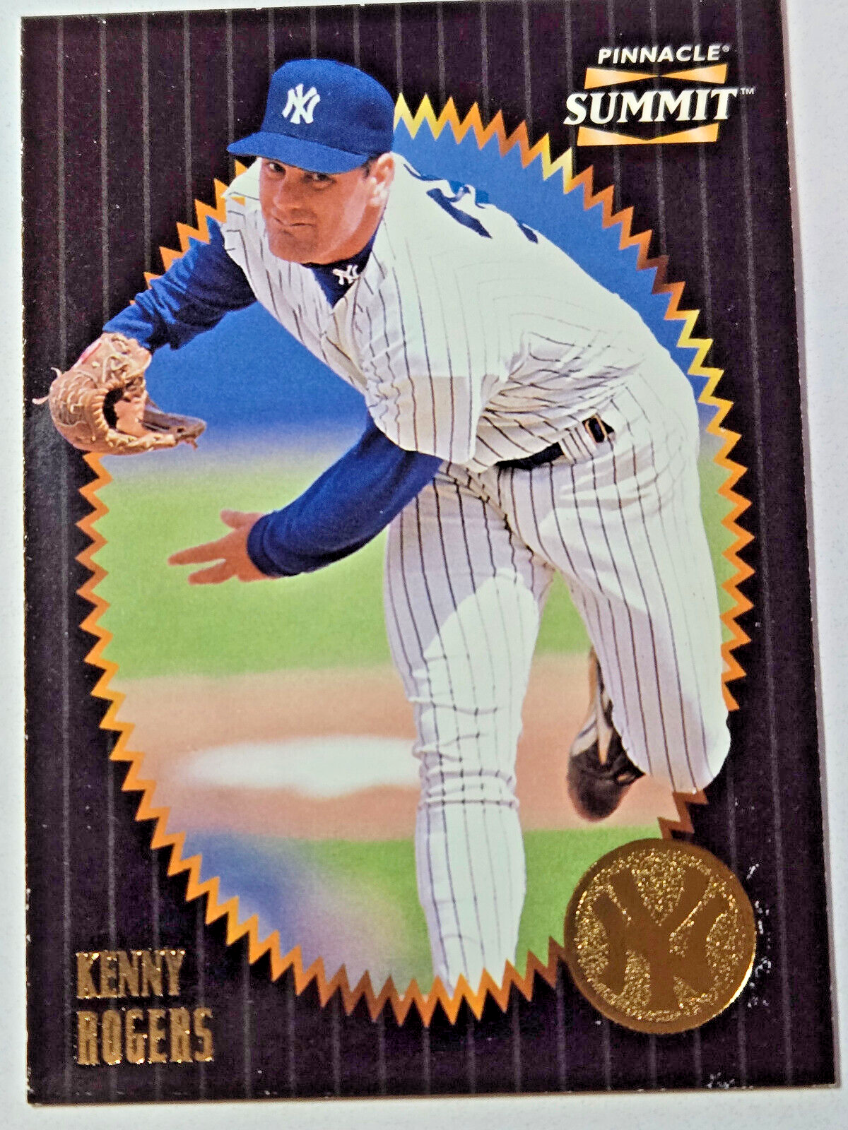 1996 Pinnacle Summit Series, Kenny Rogers, #54, New York Yankees