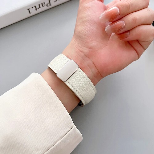 Pasek do Samsung Galaxy Watch 6 5 4 44/40mm pasek skóra klamra magnetyczna - Zdjęcie 9 z 22