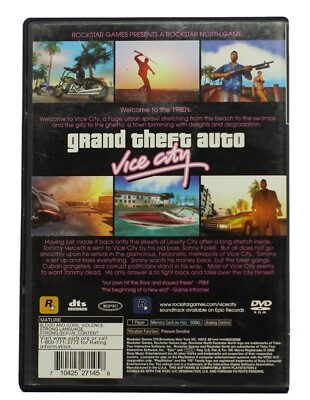 Grand Theft Auto Vice City Sony PlayStation 2 PS2 | eBay