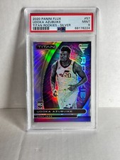2020-21 PANINI FLUX TITAN ROOKIE RC SILVER PRIZM UDOKA AZUBUIKE PSA 9
