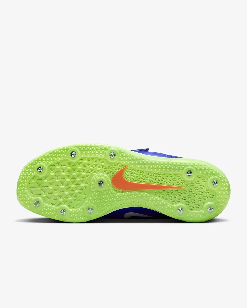 Nike HJ High Jump Elite Racer Blue Lime Track Spikes 806561-400 Mens Size 10 Nike HJ High Jump Elite Racer Blue Lime Track Spikes 806561  main image 4