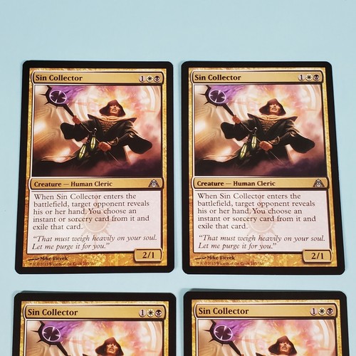 4x Sin Collector - Dragon's Maze - 103/156 Uncommon - MTG Magic The Gathering - Picture 2 of 3