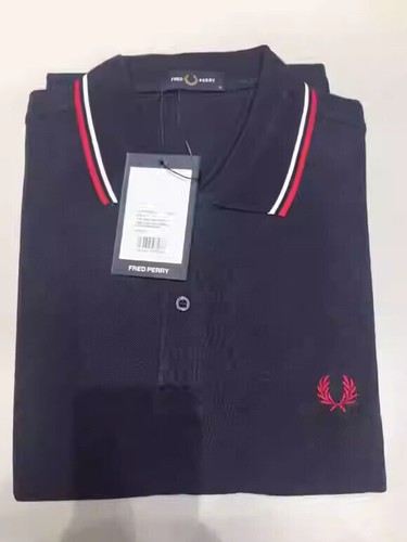 New Short Shirt Fred2 Free Tipped Perry Twin Shipping Polo Men's Sleeve M3600 UK - Picture 33 of 39