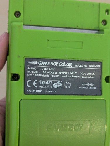 Nintendo Gameboy Color Konsole Grün - Komplett Getestet + 2 Spiele! Schneller Versand! - Bild 19 von 24