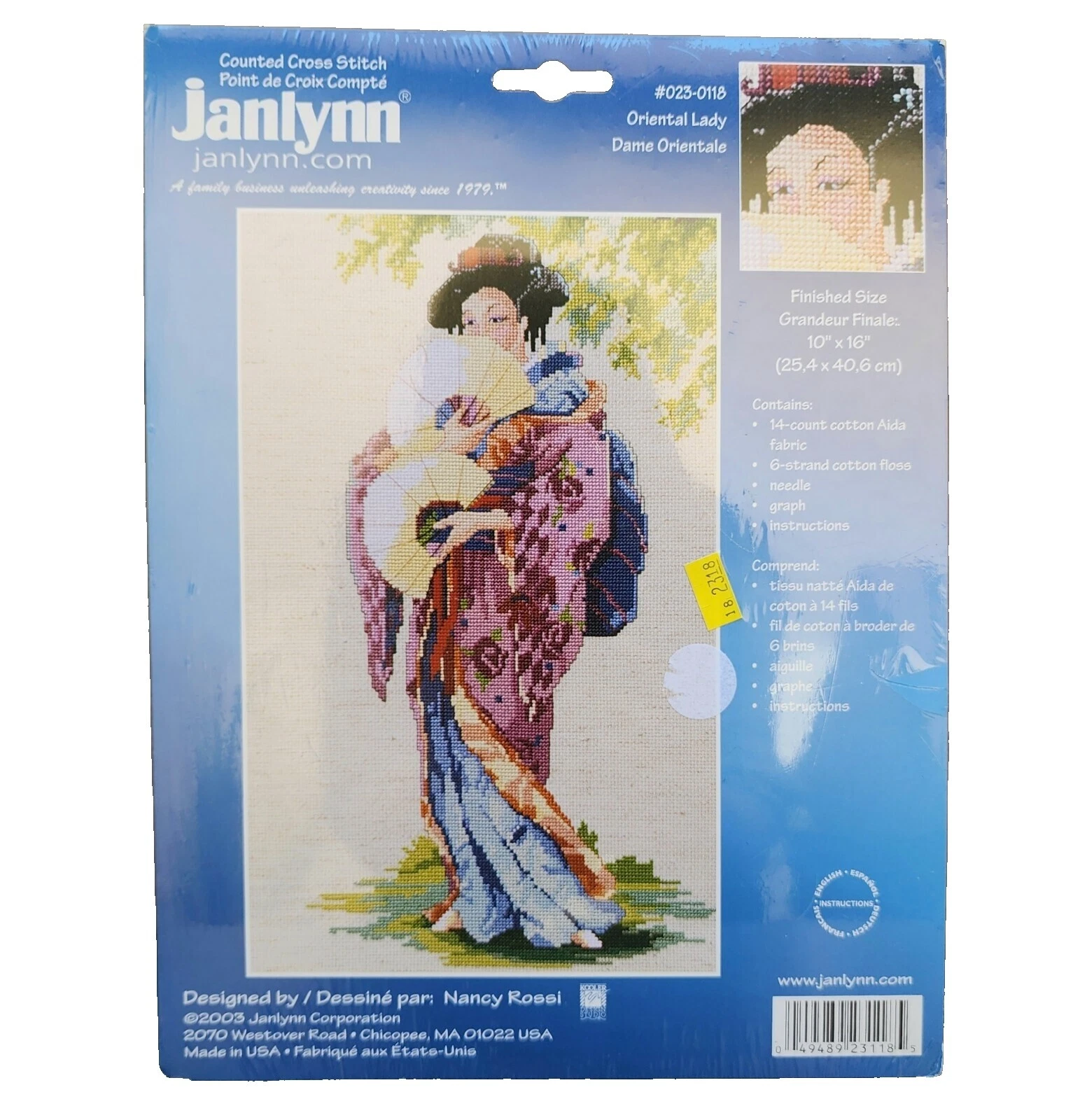 Janlynn Asian Foto Enmarcada Kits de Punto de Cruz