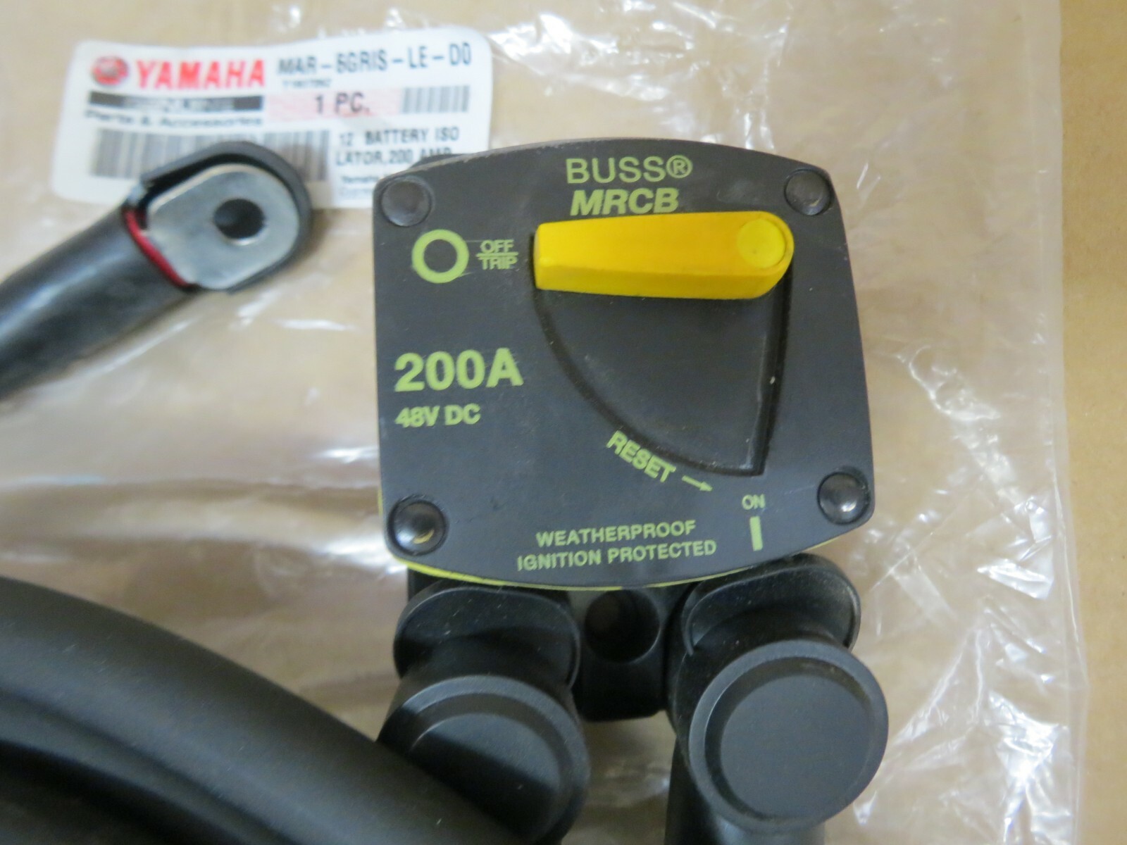 GRADY WHITE OEM YAMAHA ISOLATOR LEAD &200amp CIRCUIT PROTECTION MAR