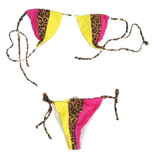 Bikini Beach Swim Surf Wear Size M Pink, Yellow and Leopard New without tags