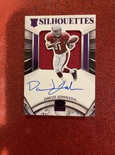 🔥2015 Panini Crown Royale Silhouette Signatures /25 David Johnson Rookie Auto🔥