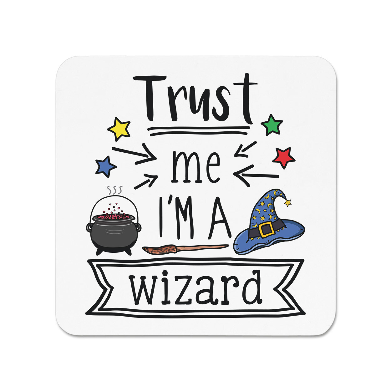 Trust Me I'm A Wizard Fridge Magnet Funny Magical Best