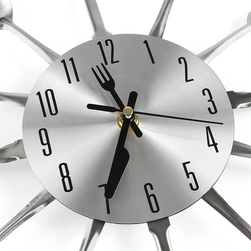 Kitchen Wall Clocks with Spoons and Forks, Decor and Nice Gifts,Wall eBay