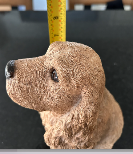 1985 Living Stone Signed Cocker Spaniel Dog Sculpture - 10” Tall-Vintage Art - Picture 7 of 23