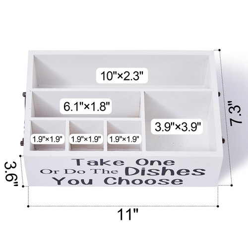 Small Paper Plate Holder Utensil Caddy Organizer For Countertop Silverware Caddy - Picture 2 of 9