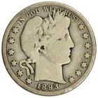 1893-S BARBER HALF DOLLAR ~ NICE SOLID RIMS GOOD!