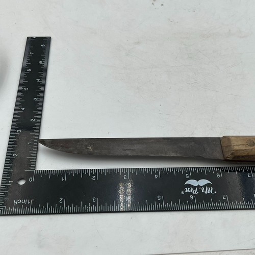 Vintage Forgecraft Hi Carbon 6" Blade Kitchen Knife - Full Tang Wood handle - Picture 14 of 15