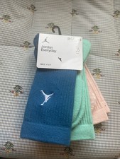 NIKE JORDAN EVERYDAY CREW SOCKS,NWT,3 PK,M 5Y-7Y/W6-10/M6-8 ,NIKE DX9632-915