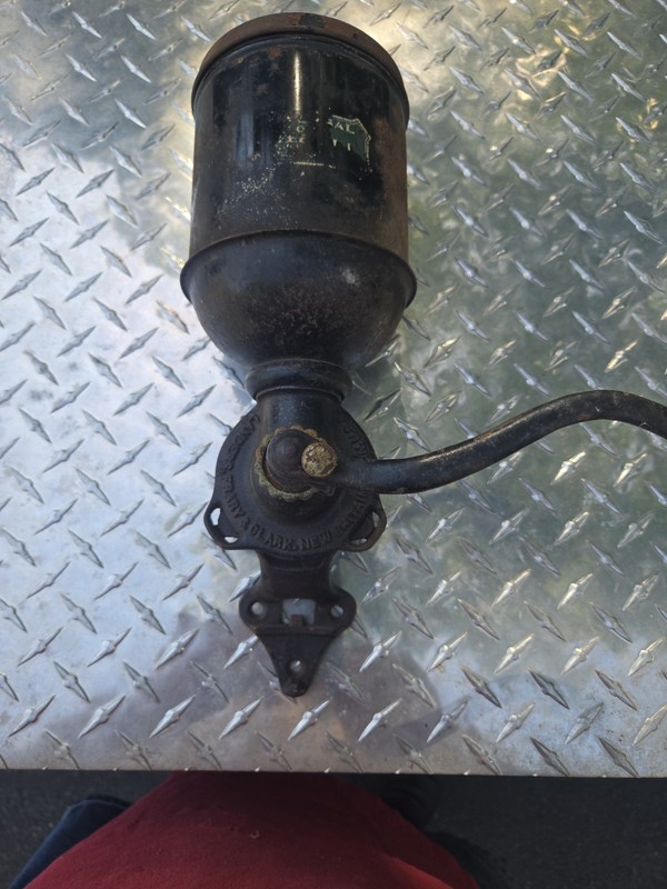 Antique Coffee Grinder Landers, Frary & Clark New Britain, Conn. U.S.A. 