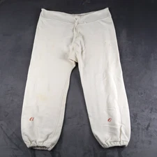 Vinatge 40s Duxbak Utica NY Ivory Cotton Sweatpants Size L/XL High School