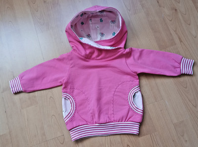 HANDMADE  - süßer HOODIE - Kapuzenpulli -  Gr. 80  - ungetragen