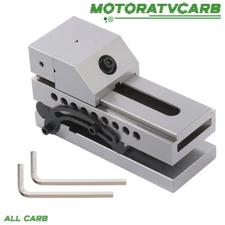 ALL-CARB 3'' High Precision Sine Vise 4-3/8" Opening Toolmaker Clamp Vise Silver