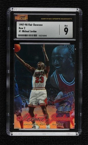 1997-98 Flair Showcase Row 2 Michael Jordan #1 HOF 11t8