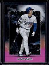 2025 Topps Update Shohei Ohtani Night Terrors Pink Foil #NT-2 Dodgers