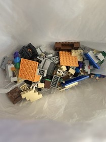 Lego Minecraft sets 21121 21113 and 21119 partially built 