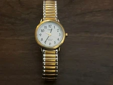Timex Indiglo Two Tone Quartz Analog Ladies Watch Easy To Read 
