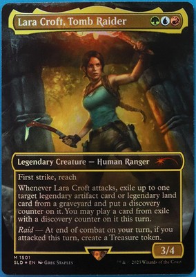 Lara Croft, Tomb Raider (Secret Lair Promo) FOIL NM MTG CARD (510517) ABUGames