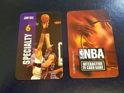 Patrick Ewing vs Alonzo Mourning 1998 NBA Interactive TV Card Oddball