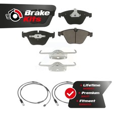 Front Ceramic Disc Brake Pads And Wear Sensor Pairs Kit For 2010-2010 BMW 535i