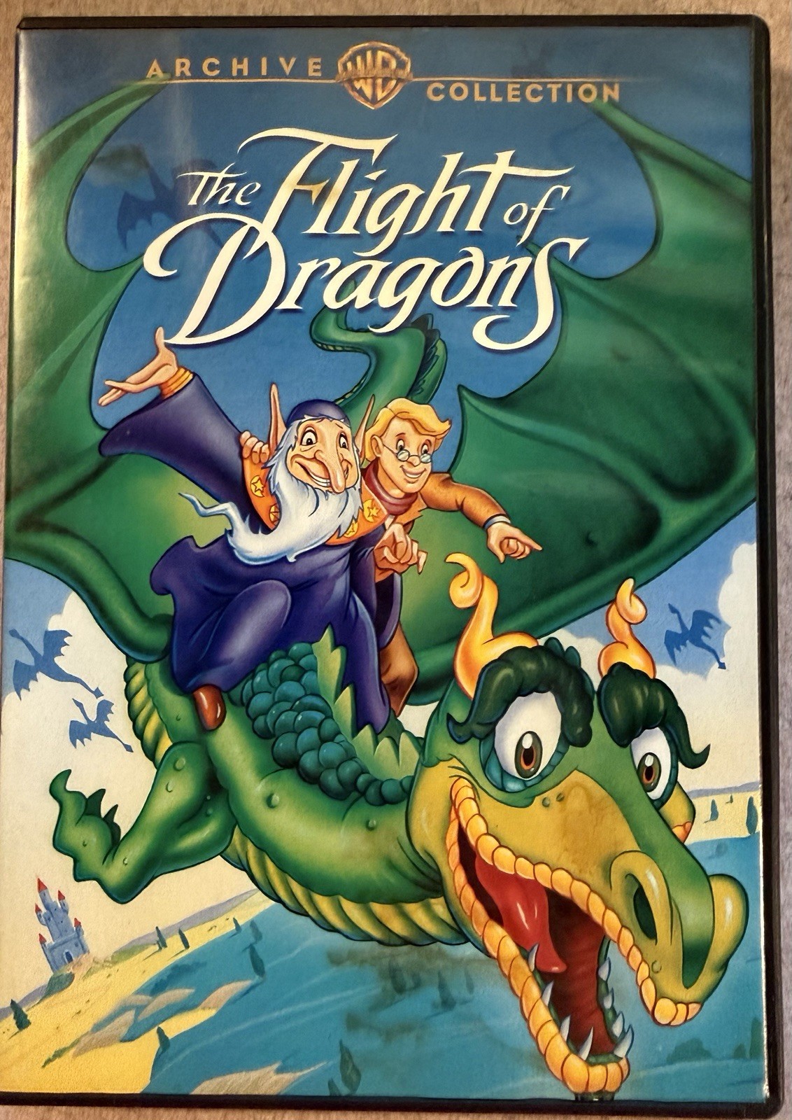 The Flight of Dragons – Cult Classic DVD – Watched Once – No Insert – Stained