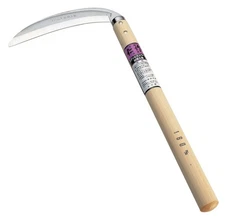 Nisaku No.130 Nisaku Stainless Steel Crescent Scythe 7.1 inches (180 mm)