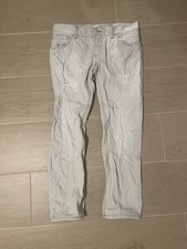 Jeans uomo bianco Dolce & Gabbana denim effetto invecchiato