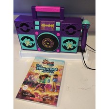 Karma's World Sing Along Kids Boombox Real Working Microphone Lights Music