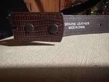 Western Horse Hair  Leather Belt Unbranded Kids M Studded Rhinestone Conch