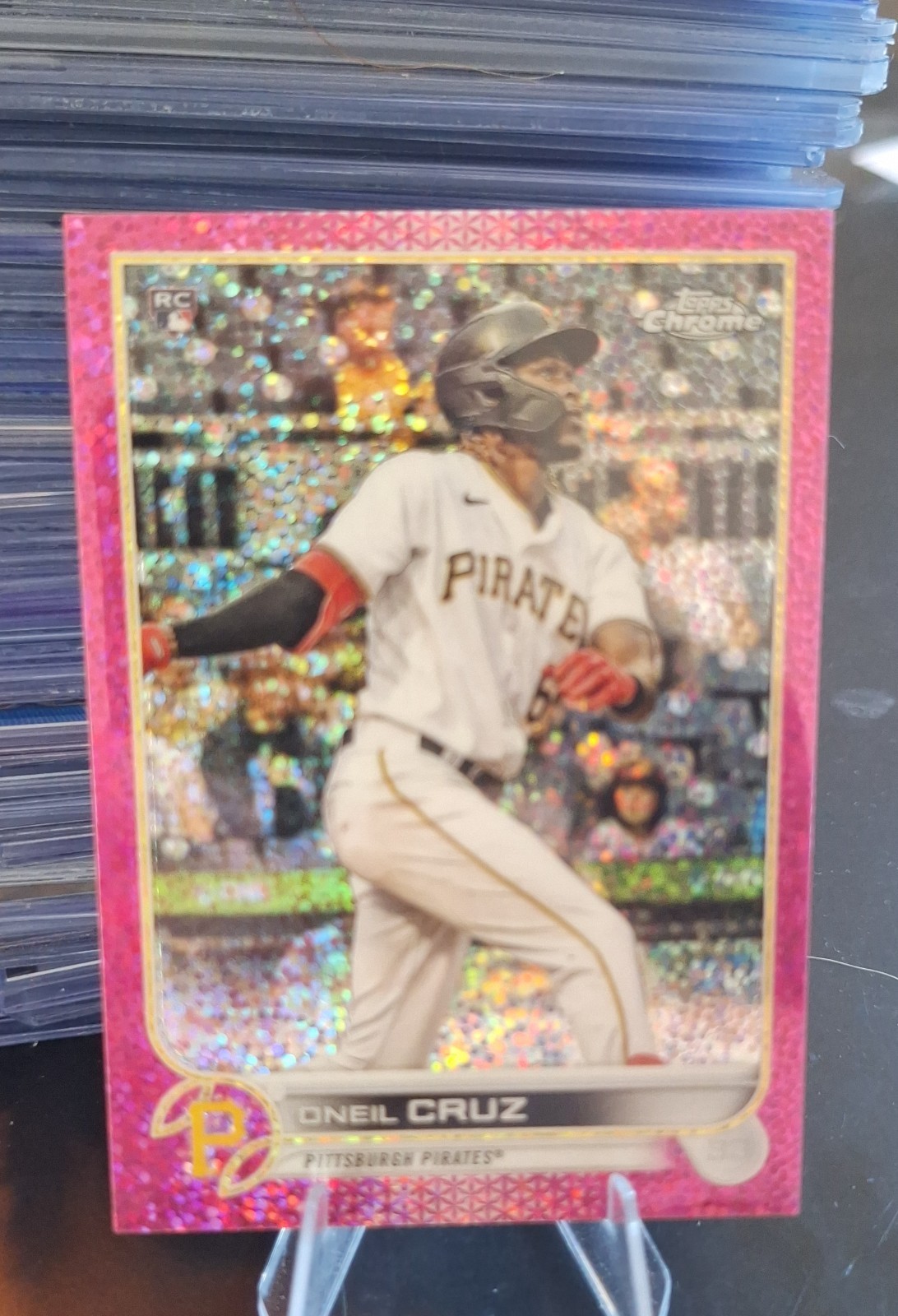 2022 Topps Chrome - Oneil Cruz #128 Magenta Speckle Refractor /350 (RC)
