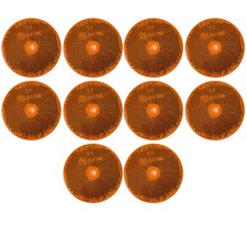 Class A 2" Round Reflector with Center Mounting Hole Amber  Red