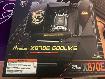 MSI MEG X870E GODLIKE AM5 DDR5 256GB 5x M.2 PCIe5 Wi-Fi7 5GbE OVP