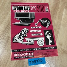 Hayon élévateur Hydro lift Peugeot prospectus ancien collection publicité